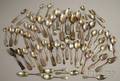 Group of Approximately Fifty Mostly Coin Silver Spoons