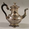 Dutch Silver Repouss Teapot