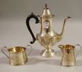 Assembled Threepiece Sterling Silver Demitasse Coffee Service