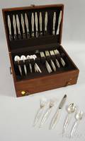 Reed  Barton Renaissance Scroll Sterling Silver Flatware Service for Twelve