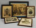 Five Framed 19th Century Military and Political Lithographs