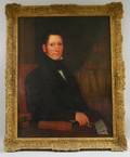 19th Century American School Oil on Canvas Portrait of Thomas Atkinson Esq