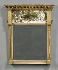 Federal Giltwood Mirror with Eglomise Glass Tablet