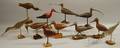 Eleven Carved and Painted Wood Shorebird Figures