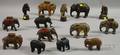 Fourteen Cast Iron Elephant Figural Still Banks