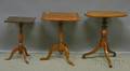Three Assorted Wood Candlestands