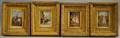 Set of Four Victorian Giltwood and Gesso Framed Decorative Prints