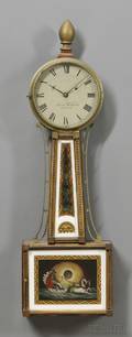 Mahogany and Giltgesso Patent Timepiece
