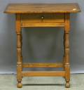 William  Marystyle Pine Breadboardtop Ash Stretcherbase Tavern Table