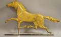 Gilt Molded Copper Running Horse Weather Vane
