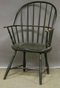 Blackpainted Windsor Sackback Armchair