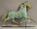Patinated Molded Copper Running Horse Weather Vane