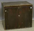 Stained Wood and Painted Twodoor Shawls Cabinet