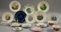 Sixteen Pieces of English Transfer and Handpainted Staffordshire Tableware
