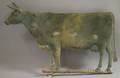 Patinated Molded Copper Cow Weather Vane