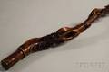 Folk Art Figural Carved Willow Walking Stick