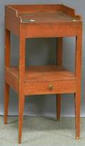 Country Federal Redpainted Pine Chamberstand