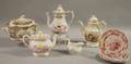 Eight Pieces of English Mostly Transferdecorated Staffordshire Tableware