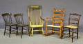 Five Assorted Wood Chairs