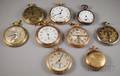 Nine Assorted Openface and Hunting Case Pocket Watches