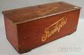 Painted Wooden Lidded Retail Advertising Freihofers Bread Box