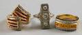 Three Gold and Diamond Rings