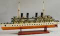 Painted Wood Steamship Model