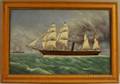 20th Century Oil on Canvas Portrait of a Steam Sailing Ship