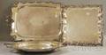 Three Large Silverplated Serving Trays