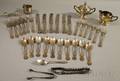 Group of Assorted Sterling Silver and Silverplated Flatware and Tableware