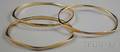 Three 14kt Gold Bracelets Brown