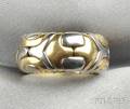 18kt Gold and Stainless Steel Alveare Ring Bulgari