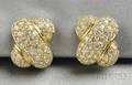 18kt Gold and Diamond Earclips