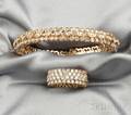 Rose Gold and Diamond Bracelet and Ring Sonia B