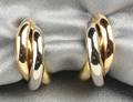 18kt Tricolor Gold Trinity Earclips Cartier