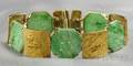 24kt and 18kt Gold and Jade Bracelet Janiye