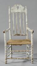 Whitepainted Crown Great Chair