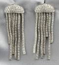 18kt White Gold and Diamond Spray Earpendants Roberto Coin