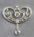 Edwardian Platinum and Diamond Pendant