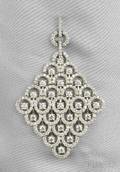 14kt White Gold and Diamond Pendant Sonia B