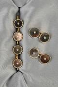 14kt Gold and Motherofpearl Dress Set Larter  Sons