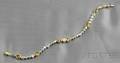 Platinum 18kt Gold Colored Diamond and Diamond Bracelet