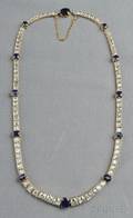 Sapphire and Diamond Necklace