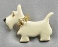 18kt Gold Enamel and Gemset Scottish Terrier Brooch