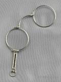 Art Deco Platinum Onyx and Diamond Lorgnette