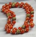 Carnelian Bead Necklace