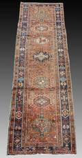Hand Made Semi Antique Heriz Runner