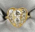 Gold and Diamond Heart Ring