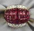 18kt Gold Ruby and Diamond Ring