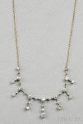 Edwardian Diamond Fringe Necklace